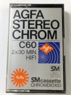AGFA STEREO CHROM C60 Kaseta magnetofonowa