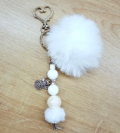 Brelok do kluczy Anioł zawieszka pompon 6423 Oliwia Kurowska, Kuba Kurowski