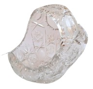 KOSZYK bomboniera misa KRYSZTAŁ PRL 15,5x25x21 cm UNIKAT HANDMADE 5 kg