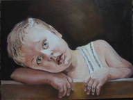 Obudzony chłopczyk .- W.Kowal