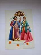 SZCZĘŚLIWEGO NOWEGO ROKU MARIA ORŁOWSKA - GABRYŚ - pocztówka z lat 60-tych