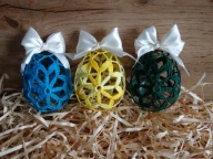 Jajka pisanki szydełkowe - komplet 1