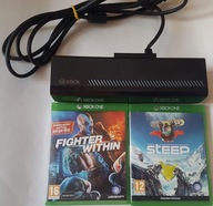 SENSOR KINECT XBOX ONE +2xGRA FIGHTER WITHIN BIJATYKA + STEEP SPORTY ZIMOWE