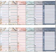 Przekładki do segregatora A6 - Planer Budżetu Miesięcznego