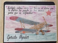 PROPAGANDA A4 Nierozcięte kupony zaopatrzeniowe , hiszpańska wojna domowa