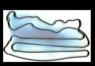 Bardzo długi srebrny łańcuszek- Próba 800