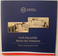FOLDER EMISYJNY NBP DO MONETY 500 ZŁOTYCH 2021 LECH KACZYŃSKI - POLSKI