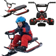 NARTOSANKI DLA DZIECI Z KIEROWNICĄ Z POKROWCEM ŚLIZG PŁÓZY ZWROTNE DO 90KG