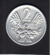 Polska - 2 zł. złote - jagody 1974r. aluminium - PRL moneta.
