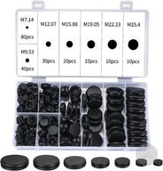 ZAŚLEPKI GUMOWE DO OTWORÓW TECHNOLOGICZNYCH KORKI ZAKRĘTKI ZESTAW 200 SZT