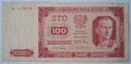 Banknot PRL 100 zł 1948 rok SERIA: EC