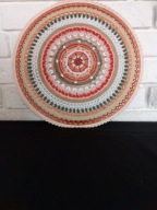 Mandala z kordonka na obręczy 36 cm