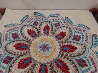 PODUSZKA OZDOBNA MANDALA HAFTOWANA POSZEWKA NA PODUSZKĘ INDYJSKA ORYGINAL