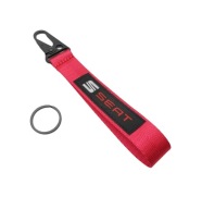 Brelok breloczek SMYCZ smyczka SEAT Haft czerwona