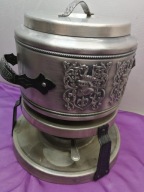 podgrzewacz fondue zupa stojak palnik miedź stal ornament 2,5-3L HAND MADE
