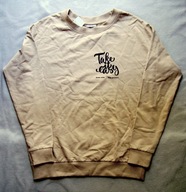 BLUZA DRESOWA DZIEWCZĘCA BEŻ 100% COTTON 170 PEPCO