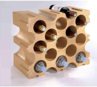 S40 Regał na wino z tworzywa sztucznego Terrakota na 15 fl