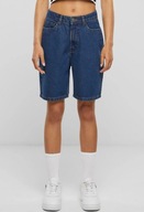 Bershka Bermudy jeansowe straight Denim / jasny jeans Rozmiar S 36