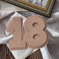 Zestaw baza + 3 wzorniki do kartki 18 – papier kraft – prezent handmade