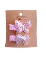 Mini spineczki do włosów dla niemowląt dziewczynek handmade 2 szt.