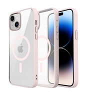ETUI DO IPHONE 13 PRZEŹROCZYSTE DO MAGSAFE MAGNETYCZNE | RÓŻOWE
