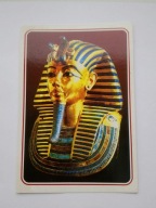 EGIPT - maska pośmiertna Tutanchamona - pocztówka