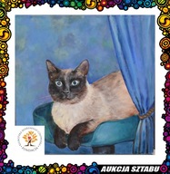 Obraz "Kot" - akryl - Mażena Sezonow