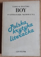 O LITERATURZE NIEMORALNEJ Tadeusz Żeleński Boy