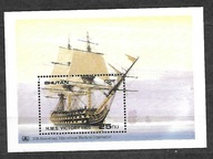 BHUTAN -30 lat IMO - H.M.S. "Victory" 1989 ** Mi B-210 (646)