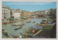 WŁOCHY - VENEZIA - WENECJA - MOST RIALTO - GONDOLA - UNESCO