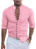 Męska Bawełniana Koszula Old Money – Vintage z Długim Rękawem