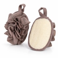 Dwustronna Gąbka Do Mycia Ciała Na Mokro Delikatny Peeling