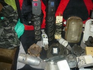 cześci elektryczne lampy kontakty wtyczk kabel i duzy zestaw bakelit