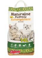 ŻWIREK DLA KOTA PODŁOŻE KUKURYDZIANY ZBRYLAJĄCY NATURALNY 14L
