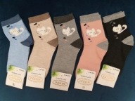 SKARPETKI ZWIERZĘTA ZWIERZĄTKA 39-42 SKARPETY 5x cat koty kotki kotkami