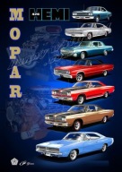 Plakat A3 - US Mopar Hemi 426 | Muscle Cars Wallpaper