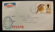 !! PTAKI - NIUE 1993 - KOPERTA - LIST LOTNICZY - STAN BDB !!