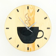 Zegar do kuchni filiżanka, zegar kuchenny, nowoczesny zegar do kuchni