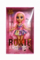ROXIE COOL GIRL Lalka różowe włosy w tęczowej sukience ELEFUN 3+