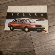 Talbot Solara 1980 prospekt folder katalog broszura.