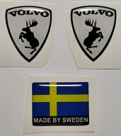 Naklejka wypukła 3D Szalony Łoś Volvo
