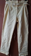 Spodnie gnieciuchy żółte roz. XL wysoki stan