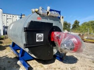 Kocioł parowy LOOS 5 t/h 10 bar, palnik Weishaupt komin