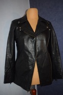 Mission Kurtka skórzana ramoneska czarna długa_40