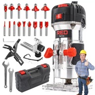 FREZARKA GÓRNOWRZECIONOWA KRAWĘDZIOWA WYCINARKA ELEKTRYCZNA WALIZKA + FREZY