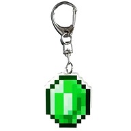 Brelok MINECRAFT Szmaragd EMERALD Zawieszka Prezent DO KLUCZY Torebki
