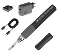 Lutownica usb cyfrowa ZOYI ZT N1 PD 96W ZASILACZ GaN T12 jak Fnirsi HS-02