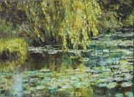 Nad wodą" obraz olejny na płótnie 30x40cm , oryginał Garncarek Al,,,