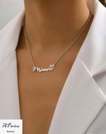 Cel0003 Celebrytka stal MAMA serduszko