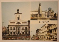 ŁÓDŹ. Klasycystyczny ratusz. Plac Wolności. Ulica Piotrkowska, CZYSTA